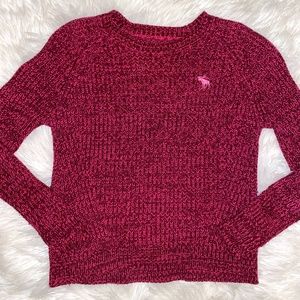 ABERCROMBIE MAROON/RED SWEATER